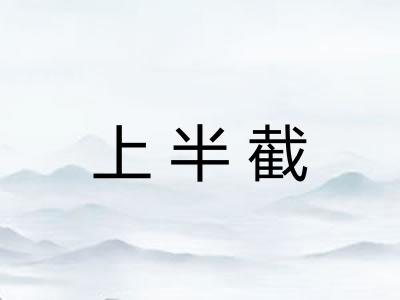上半截