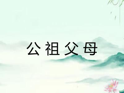 公祖父母