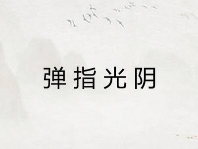 弹指光阴 弹指光阴