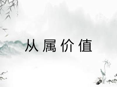 从属价值 从属价值