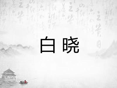 白晓