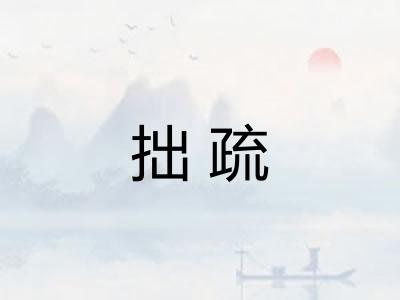 拙疏 拙疏