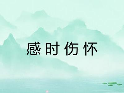 感时伤怀 感时伤怀