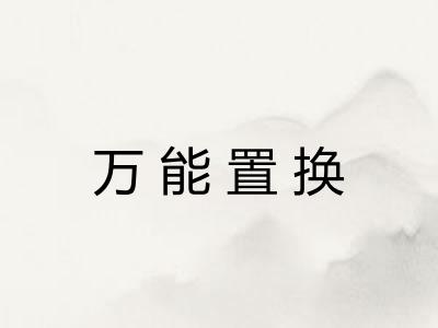 万能置换