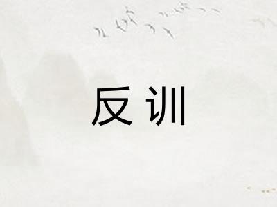 反训