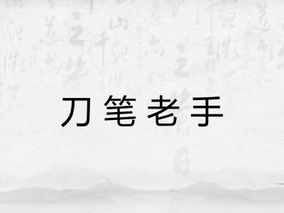 刀笔老手