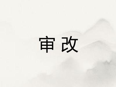 审改