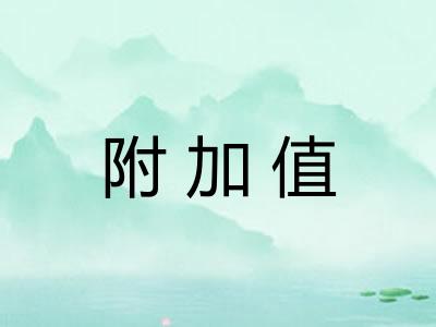 附加值