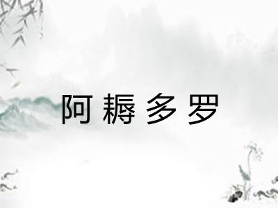 阿耨多罗 阿耨多罗