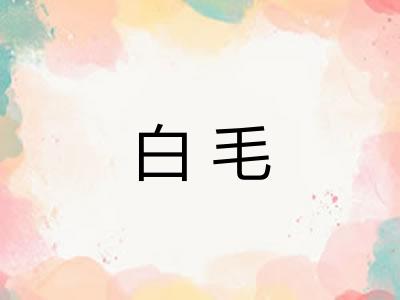 白毛