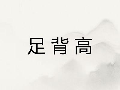足背高
