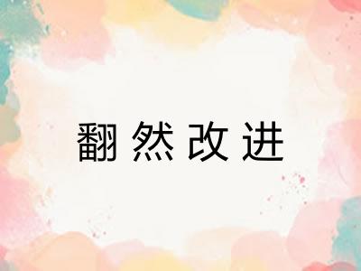 翻然改进