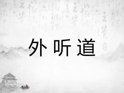 外听道