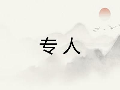 专人
