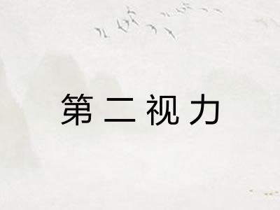 第二视力 第二视力