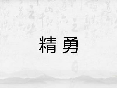 精勇 精勇