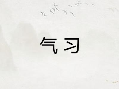 气习 气习