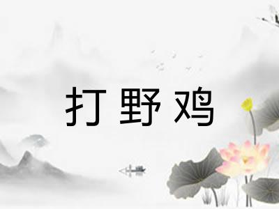 打野鸡