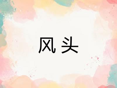 风头 风头
