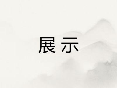 展示