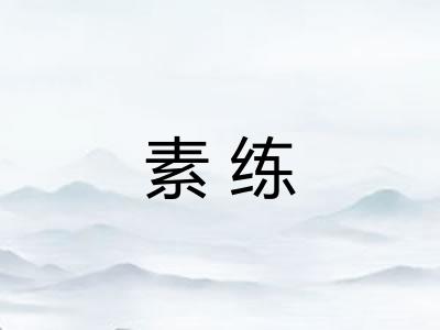 素练 素练
