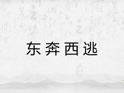 东奔西逃