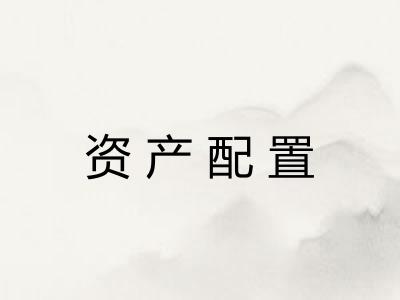 资产配置 资产配置
