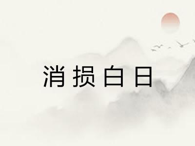 消损白日