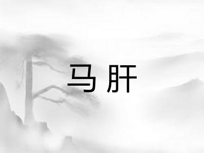 马肝 马肝