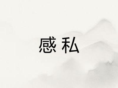 感私 感私