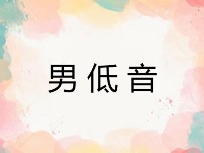 男低音
