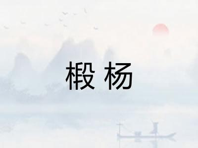 椴杨