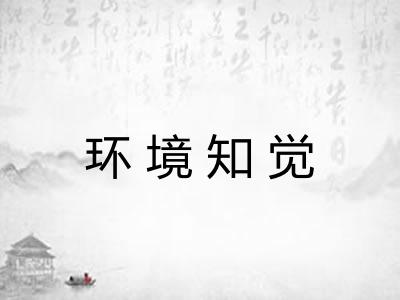 环境知觉