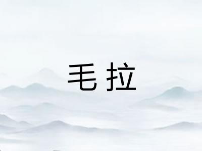 毛拉