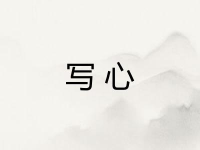 写心