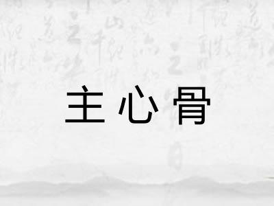 主心骨 主心骨