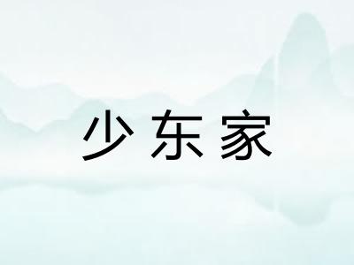 少东家 少东家