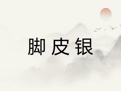 脚皮银