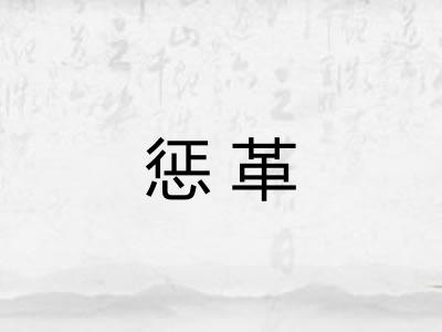 惩革 惩革