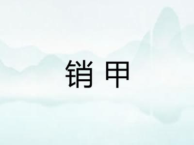 销甲