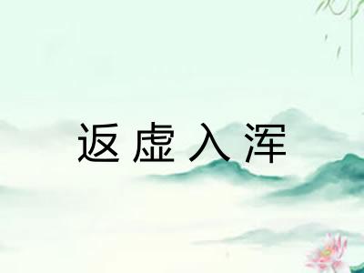 返虚入浑