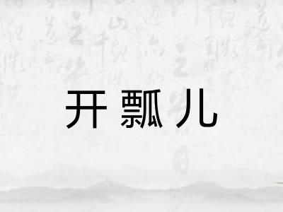 开瓢儿
