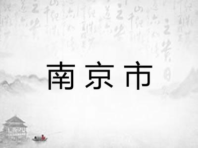 南京市 南京市
