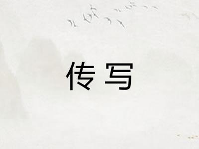 传写