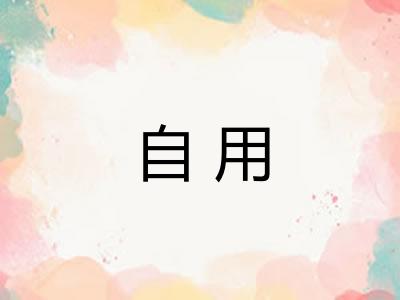 自用