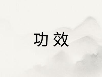 功效 功效