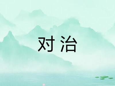 对治 对治