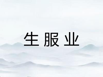 生服业
