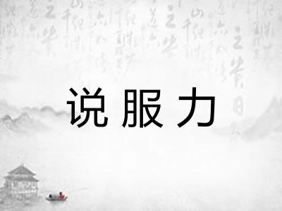 说服力 说服力