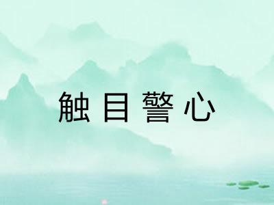 触目警心